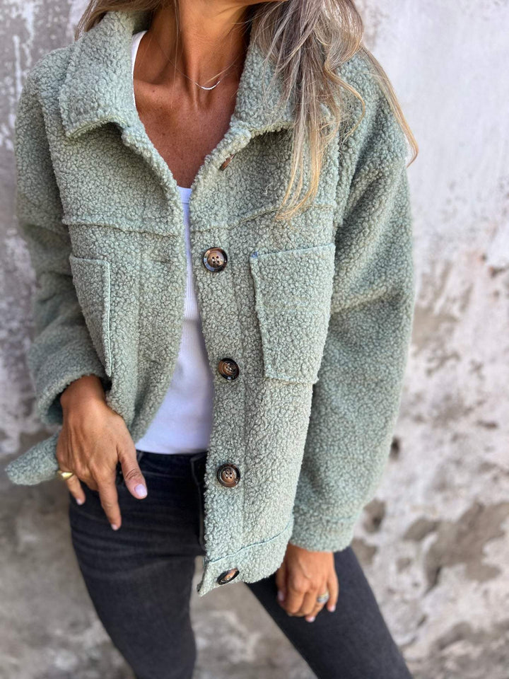 DIANE | CHIC PLUSH LAPEL JACKET