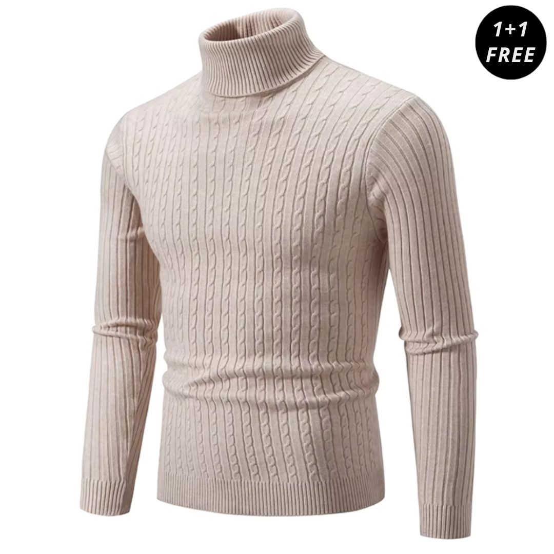 CHRIS | WARM TURTLENECK KNIT SWEATER (1+1 FREE)