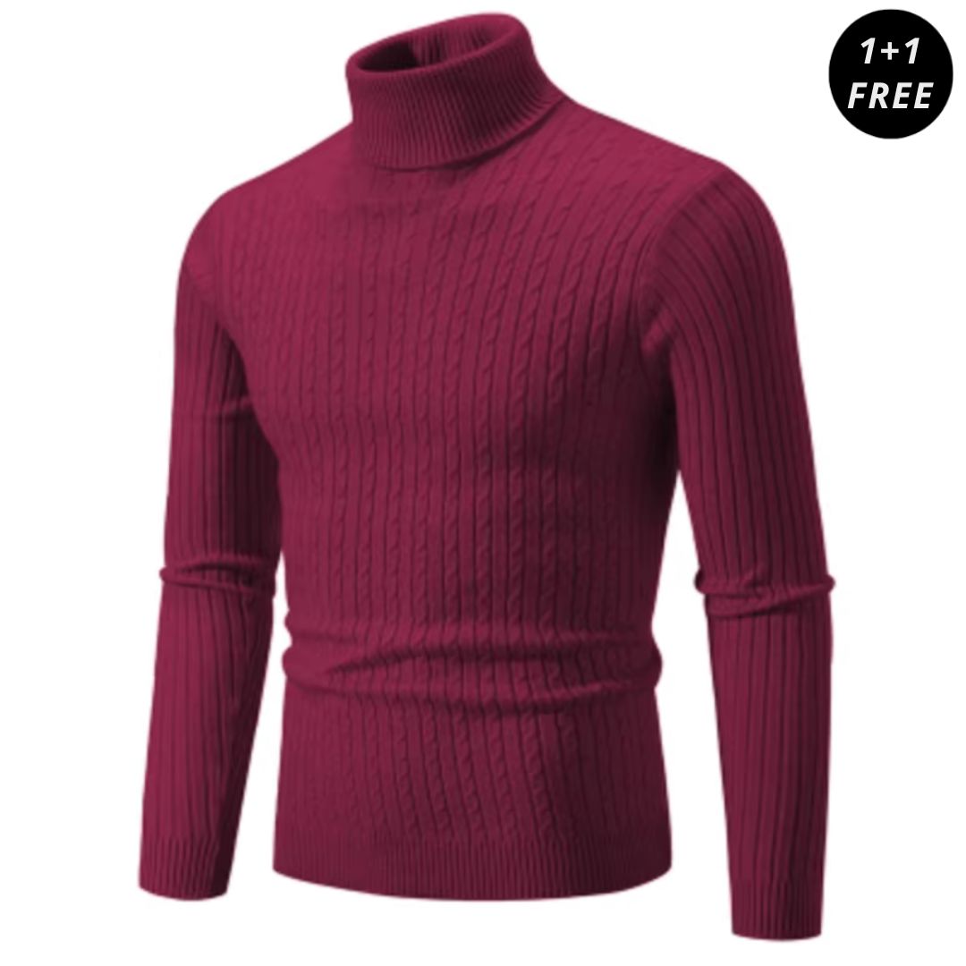 CHRIS | WARM TURTLENECK KNIT SWEATER (1+1 FREE)