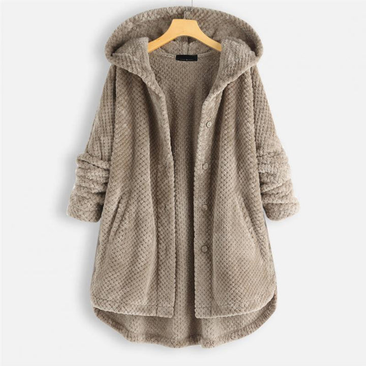 WILMA | HOODED RIBBED COAT