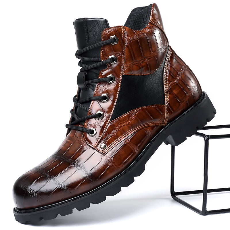 RENDELL | CROCODILE-SKIN BOOTS