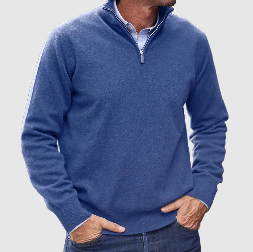 FELIX | CASHMERE SWEATER WITH ZIP DETAIL