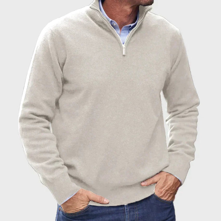 FELIX | CASHMERE SWEATER WITH ZIP DETAIL