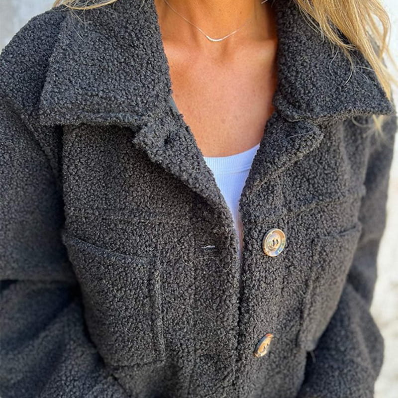 DIANE | CHIC PLUSH LAPEL JACKET