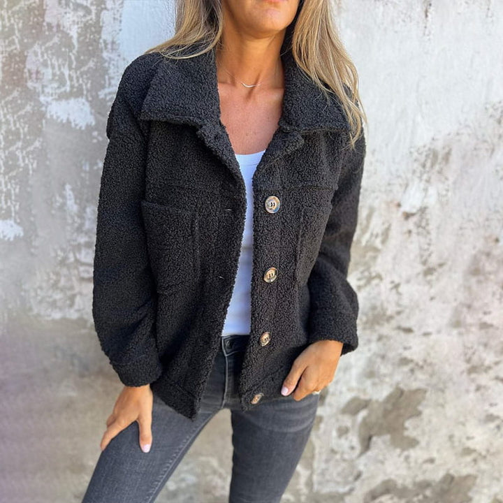 DIANE | CHIC PLUSH LAPEL JACKET