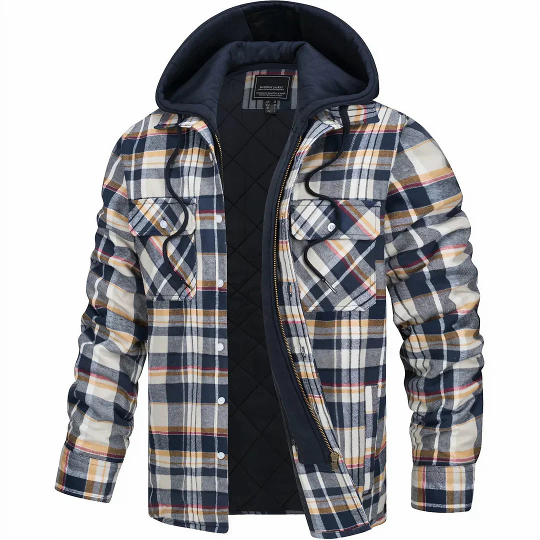 ROWAN | PLAID HOODED JACKET