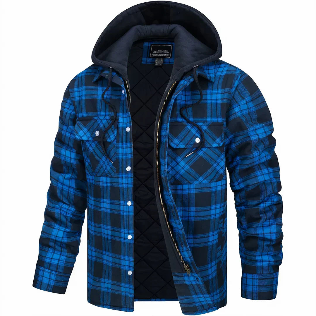 ROWAN | PLAID HOODED JACKET